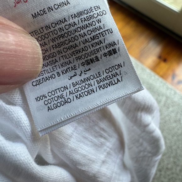 NWT Mini Boden Ali Puff Sleeve Top Pom White 100% Cotton T-Shirt, size 13-14Y - Picture 10 of 10